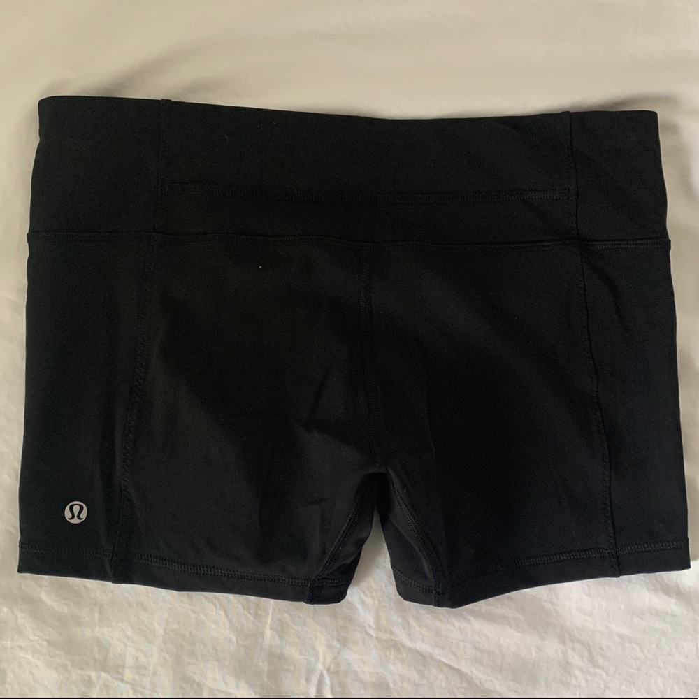 Lululemon Black Yoga Shorts, tight, size 8